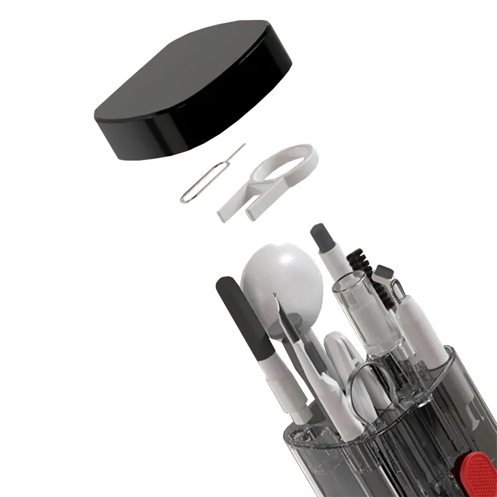 21 in 1 Multifunctional Cleaner for Cellphone Airpods Cleaner Kit for AirPods Keyboard Laptop PC Monitor - Black