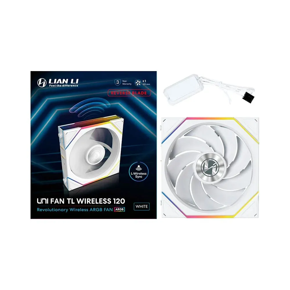 Lian Li UNI FAN TL 120 -Single Fan - Reverse Blade - White