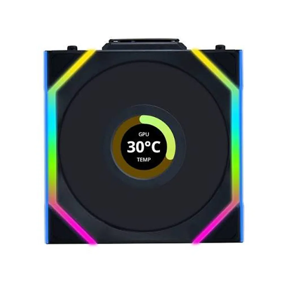 Lian Li UNI FAN SL Wireless LCD 120 - Single Fan - Forward -Black