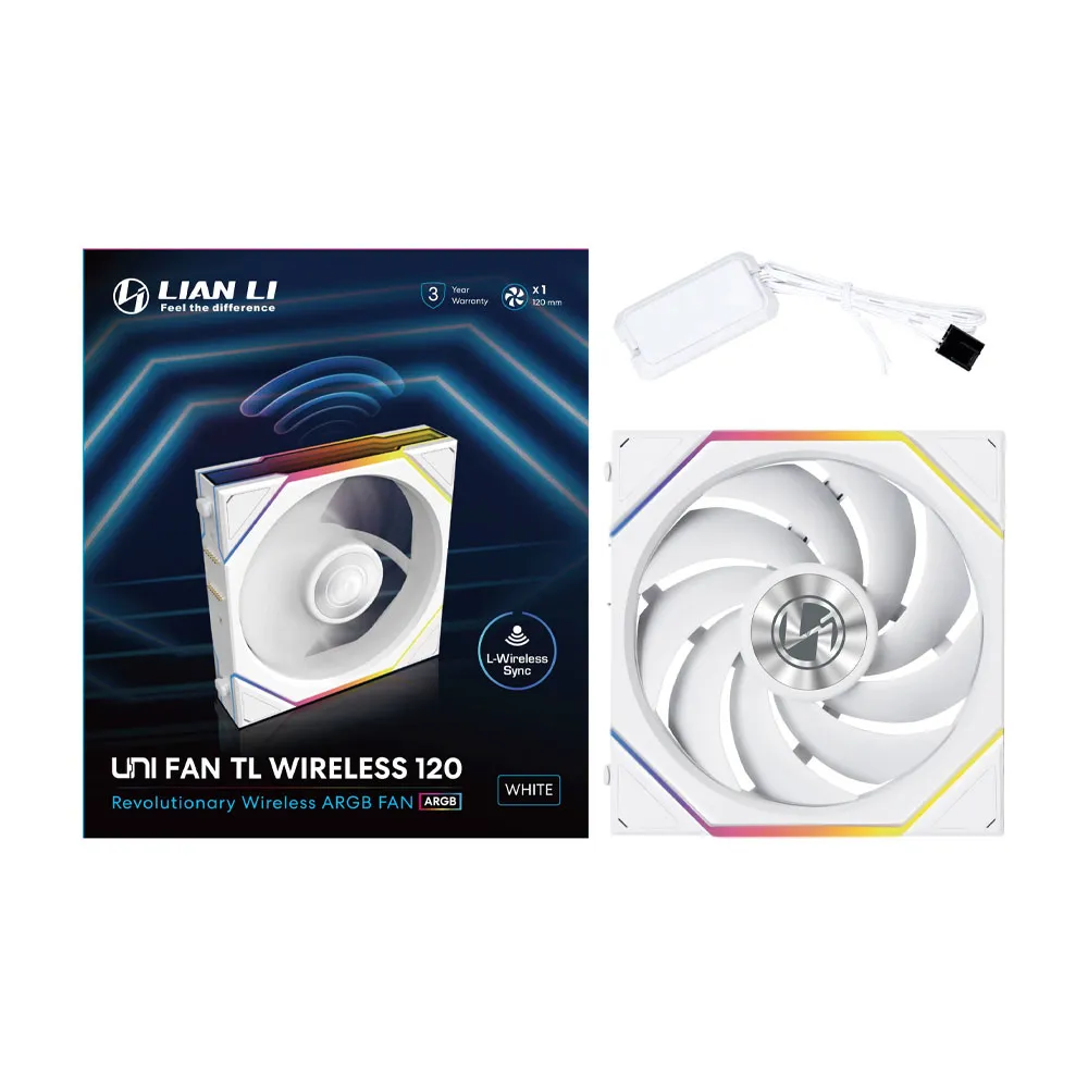 Lian Li UNI FAN TL Wireless 120 - Single Fan- Forward - White