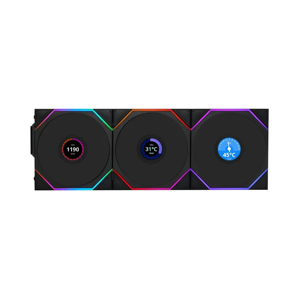Lian Li UNI FAN TL Wireless 120 - Forward (3xFan - One Kit ) - Black
