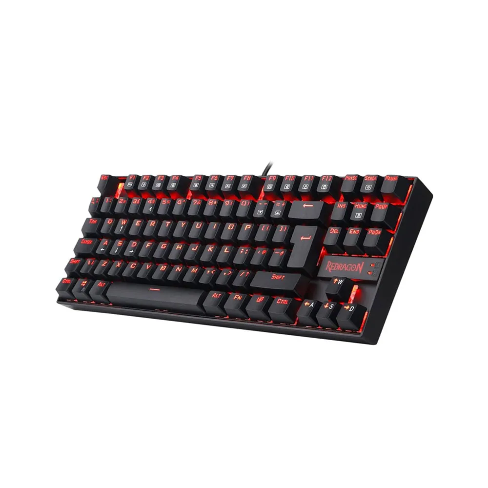 Redragon K552-BB-2 Gaming Keyboard and Mouse, Large Mouse Pad, PC Gaming Headset with Microphone Combo 87 Key Mechanical Keyboard with Blue Switches for Windows PC Games-Keyboard Mouse Pad Head