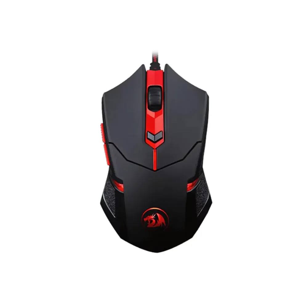 Redragon K552-BB-2 Gaming Keyboard and Mouse, Large Mouse Pad, PC Gaming Headset with Microphone Combo 87 Key Mechanical Keyboard with Blue Switches for Windows PC Games-Keyboard Mouse Pad Head