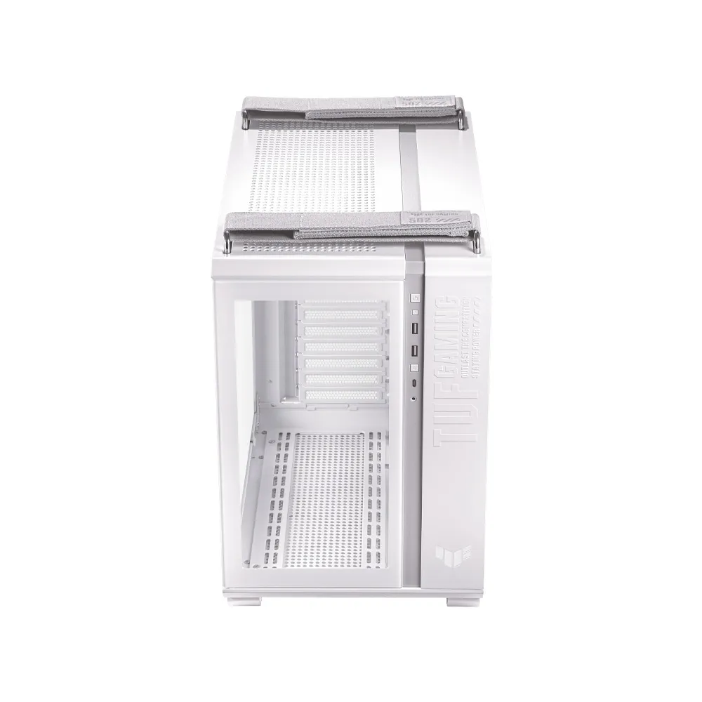 ASUS TUF Gaming GT502 ATX Glass Mid Tower Gaming Case, Four ARGB Case Fans - White
