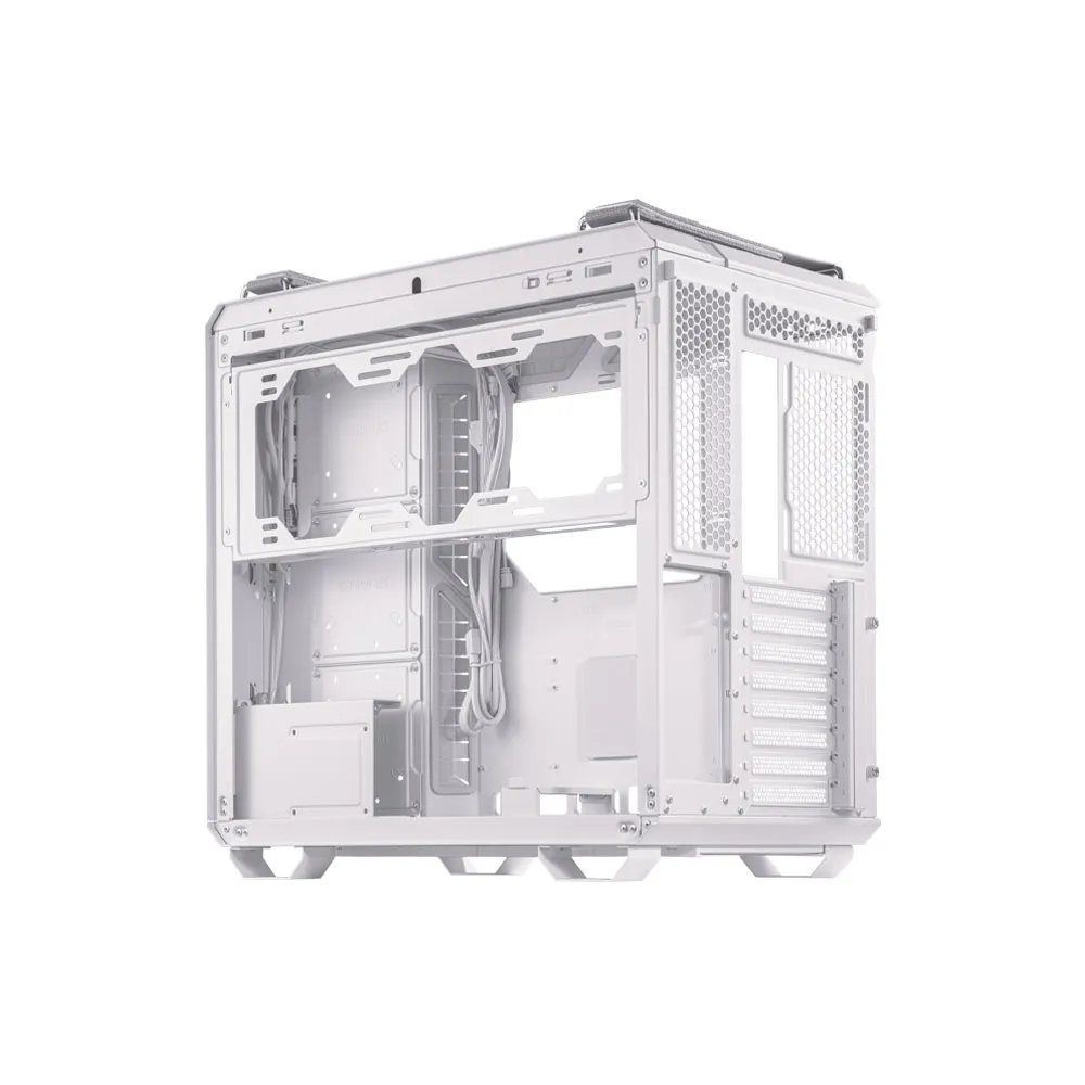 ASUS TUF Gaming GT502 ATX Glass Mid Tower Gaming Case, Four ARGB Case Fans - White