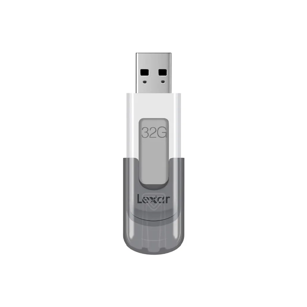 Lexar JumpDrive V100 32GB USB 3.0 Flash Drive for Storage Expansion and Backup - Gray