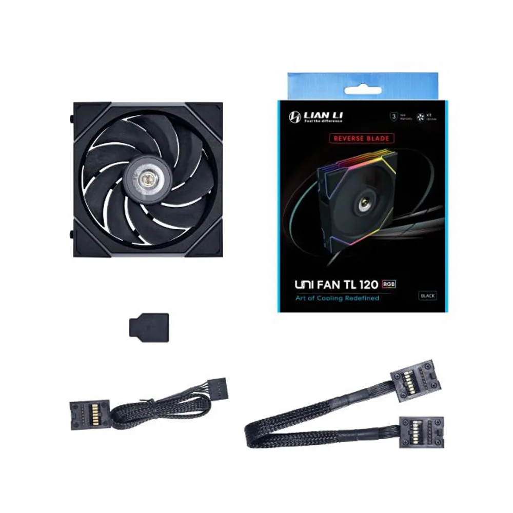 Lian Li UNI FAN TL 120 -Single Fan - Reverse Blade - Black