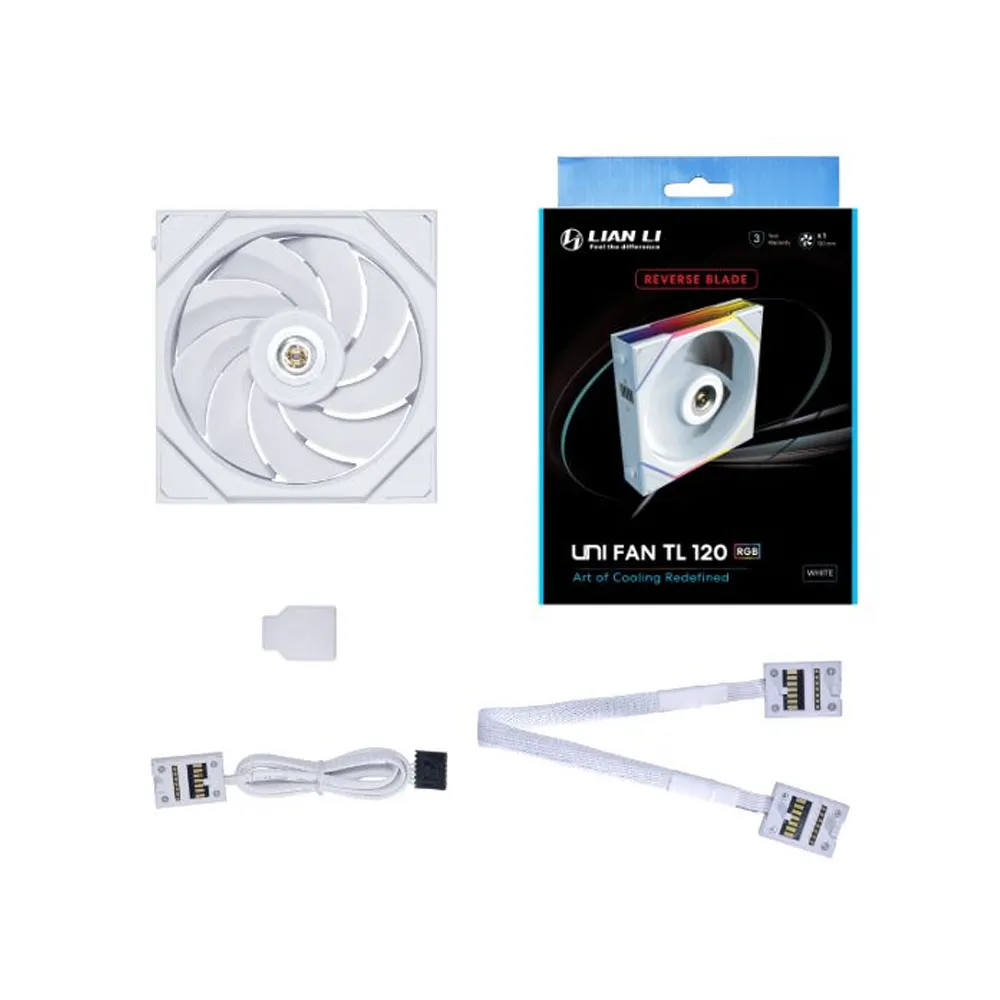 Lian Li UNI FAN TL 120 -Single Fan - Reverse Blade - White