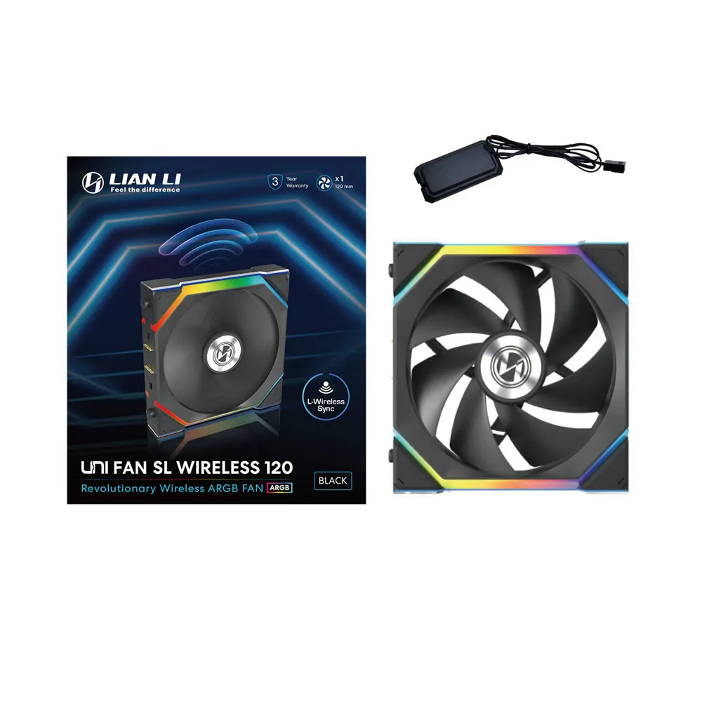 Lian Li UNI FAN SL Wireless 120 - Single Fan-Forward - Black