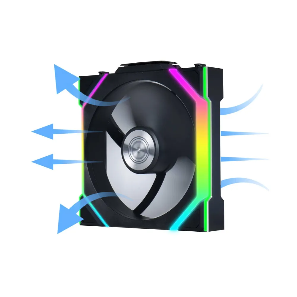 Lian Li UNI FAN SL Wireless 120 - Single Fan- Reverse Blade - Black