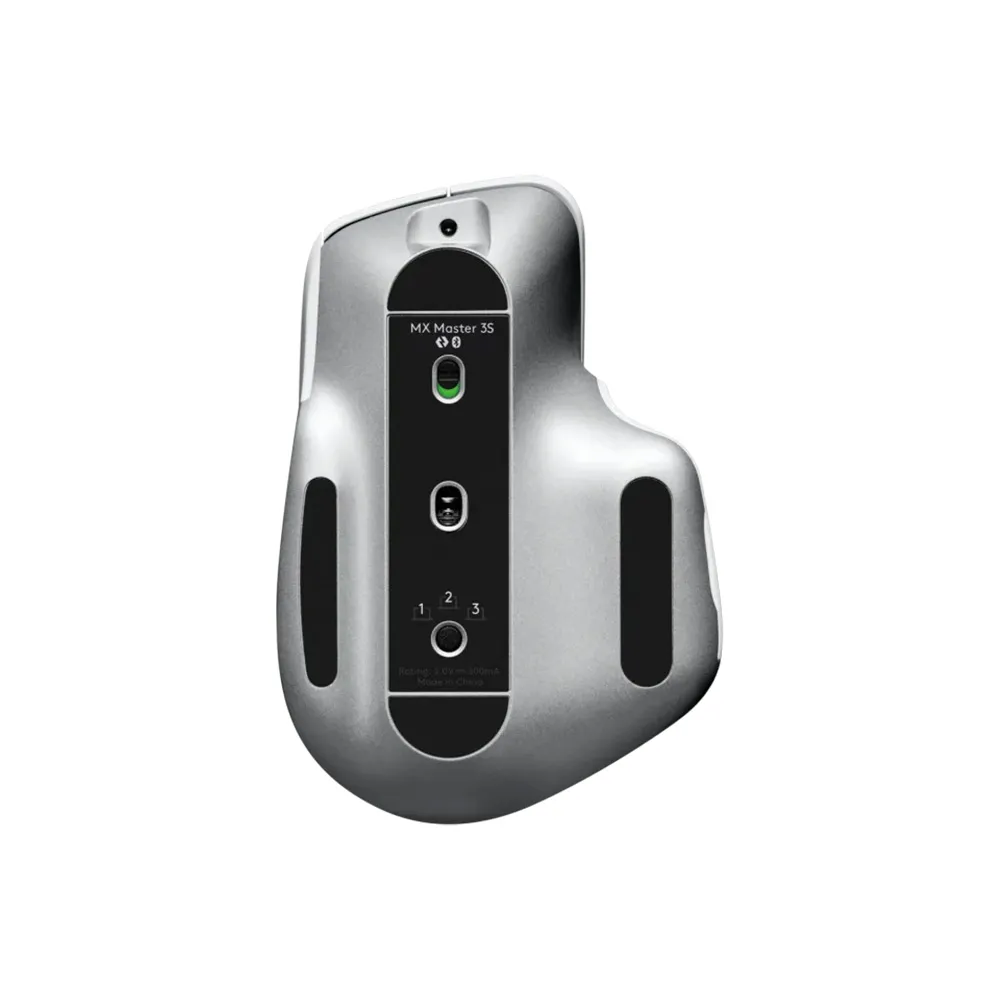 Logitech MX Master 3S Wireless Performance Mouse, Ergo, 8K DPI, Track on Glass, Quiet Clicks, USB-C, Bluetooth - White