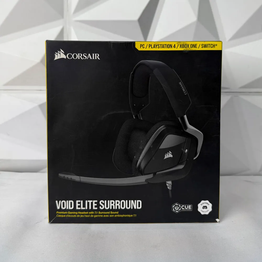 Corsair Void RGB Elite Wired Gaming Headset Surround Sound USB-C - Used