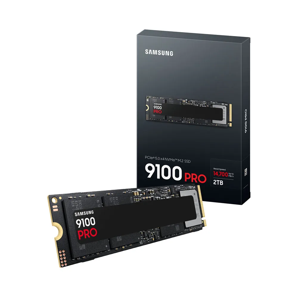 Samsung 9100 PRO 2TB, PCIe 5.0x4 M.2 . Read Up to 14,700MB/s, SSD NVMe