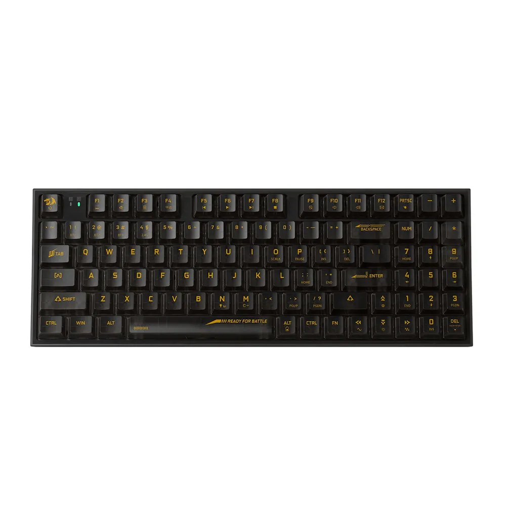 Redragon Irelia K658 PRO 90% 3-Mode Wireless RGB Gaming Keyboard, 94 Keys Full-Transparent Mechanical, Full Numpad & Custom Switch - Black