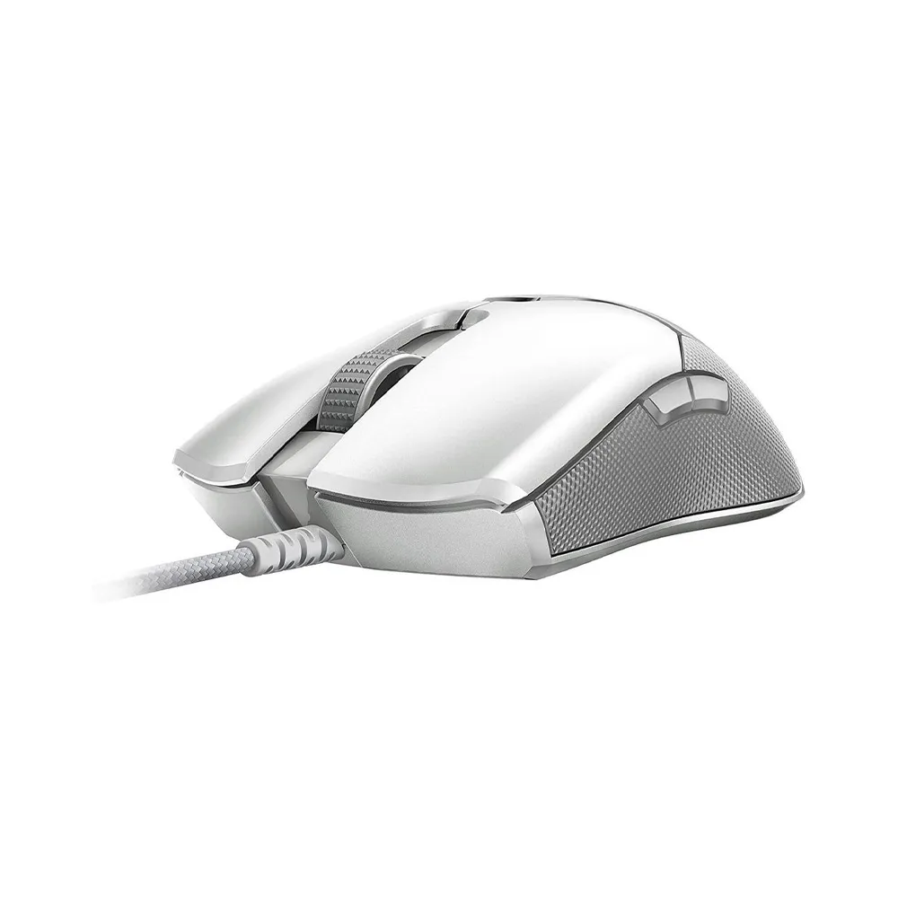 Razer Viper Ambidextrous Wired Gaming Mouse Optical Mouse Switches, 71g Lightweight, Optical 5G Sensor, 8 Programmable Buttons, RGB Chroma - Mercury White