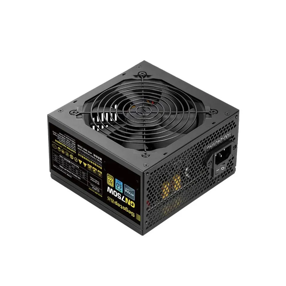 Segotep GN750W Power Supply, 80 Plus Gold Full Modular PCIe 5.0 & ATX 3.0 Gaming PSU, 120mm Silent FDB Fan