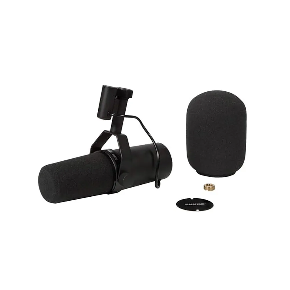 Shure SM7B Vocal Microphone with Cloud Microphones Cloudlifter CL-1 Mic Activator and Extra 10' XLR Cable Bundle