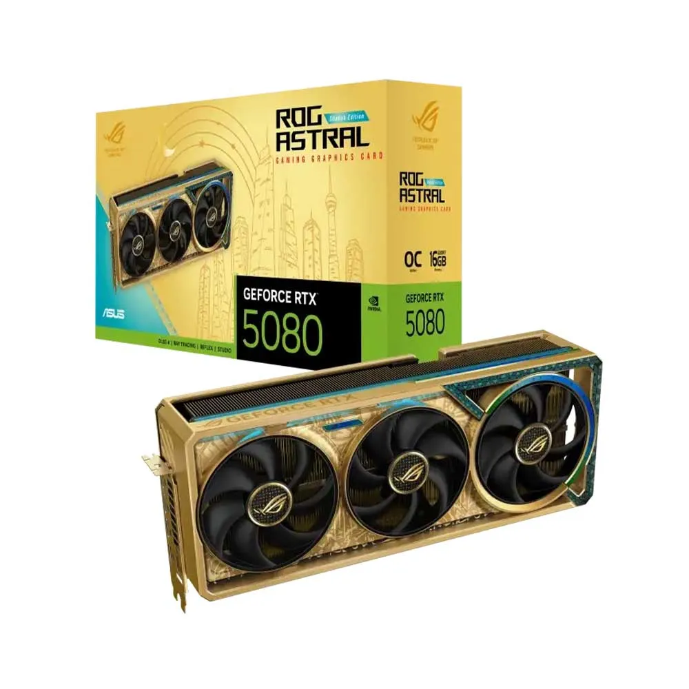 Asus ROG Astral GeForce RTX™ 5080 16GB Dhahab CORE OC Edition
