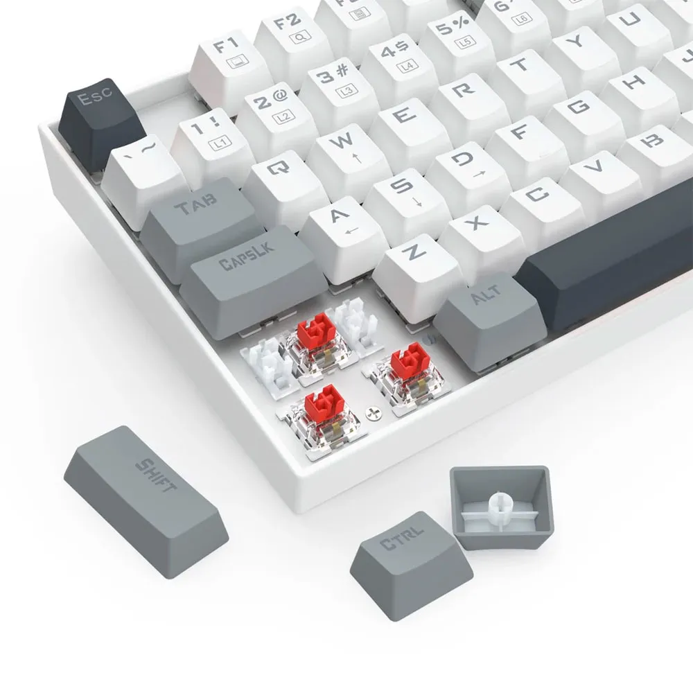 Redragon K552WGL KUMARA Mechanical Gaming Keyboard, Red Switches, Rainbow LED