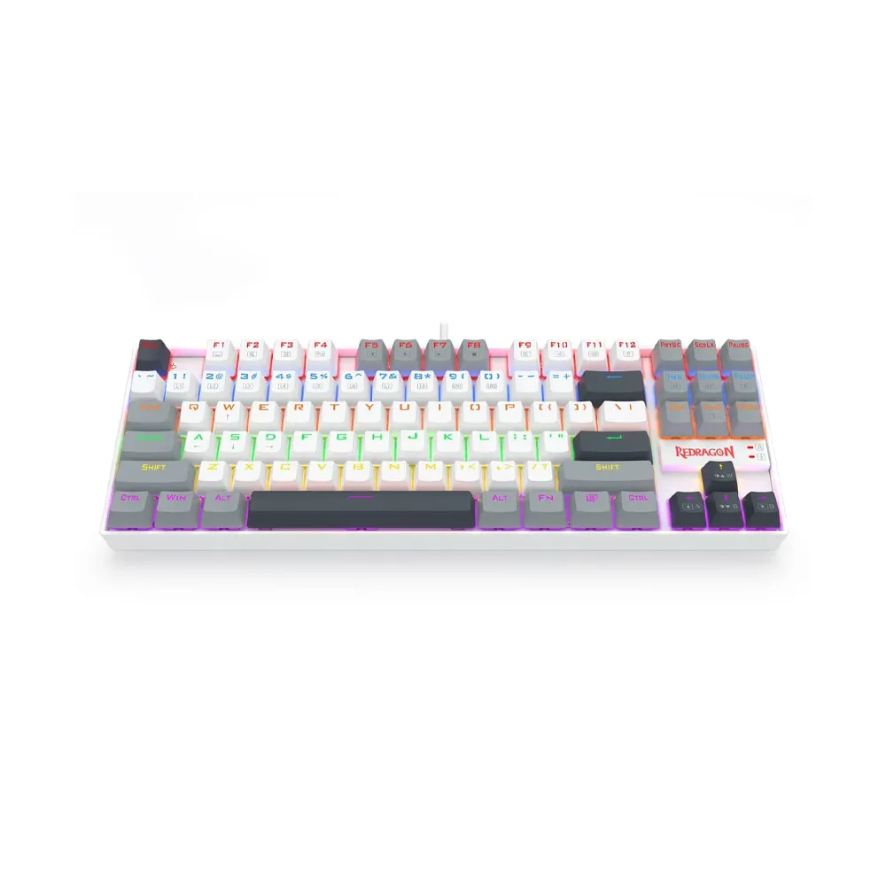 Redragon K552WGL KUMARA Mechanical Gaming Keyboard, Red Switches, Rainbow LED