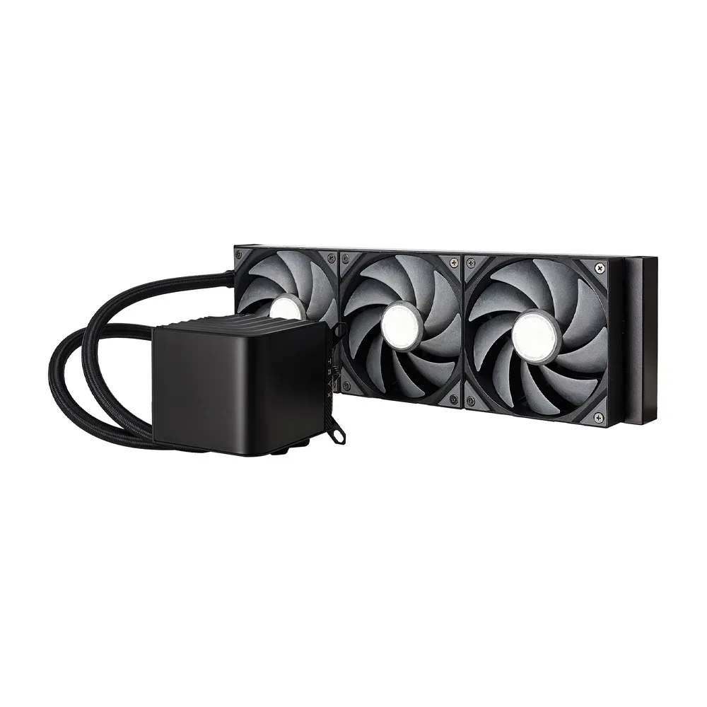 TRYX Panorama 360 ARGB 360mm AIO 6.5'' AMOLED L-Shaped Screen 3D Anamorphic Effect Display Customizable AIO Cooler 360mm - Black