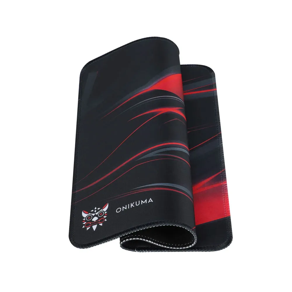 ONIKUMA G4 Large Gaming Mouse Pad (35 x 30cm) with Durable Stitched Edges Extended Desk Keyboard