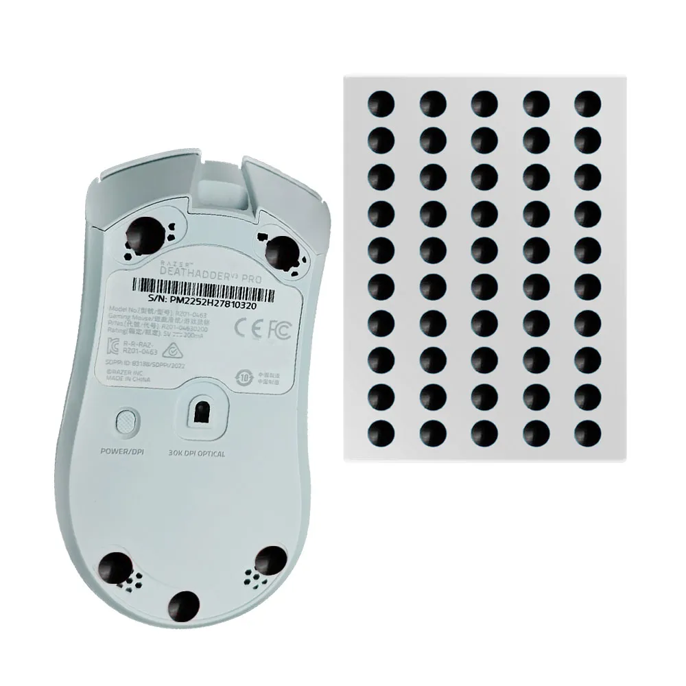 Mouse Feet for Any Mouse Small Dots - Black