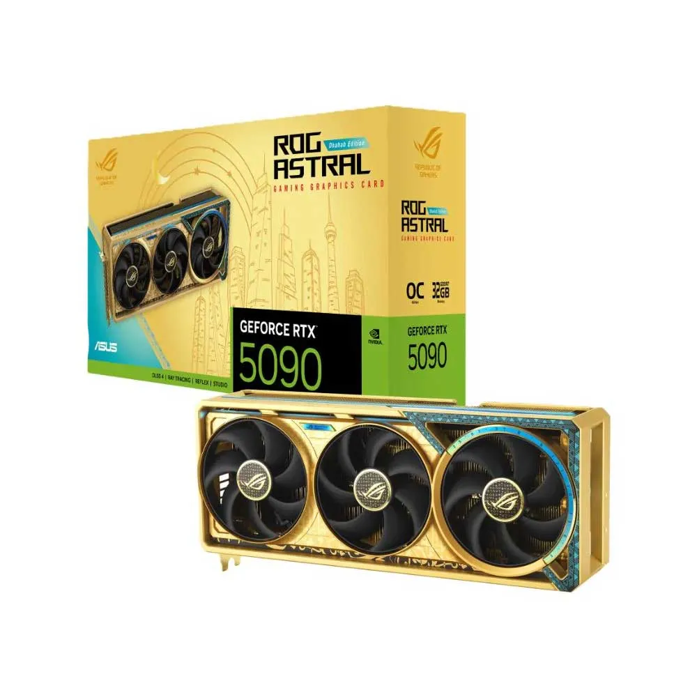 Asus ROG Astral GeForce RTX™ 5080 16GB Dhahab CORE OC Edition