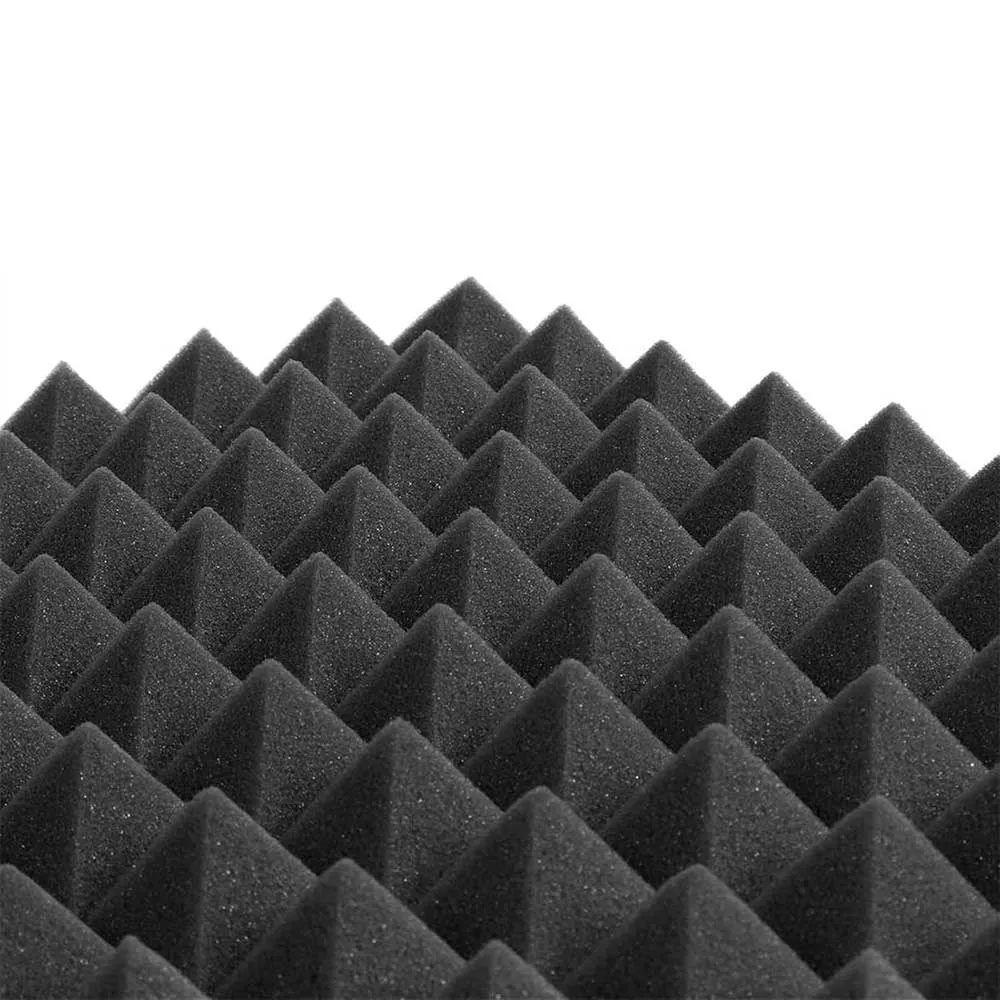 Sound Absorbing Panel Foam For Home Studios 50x50cm - Black