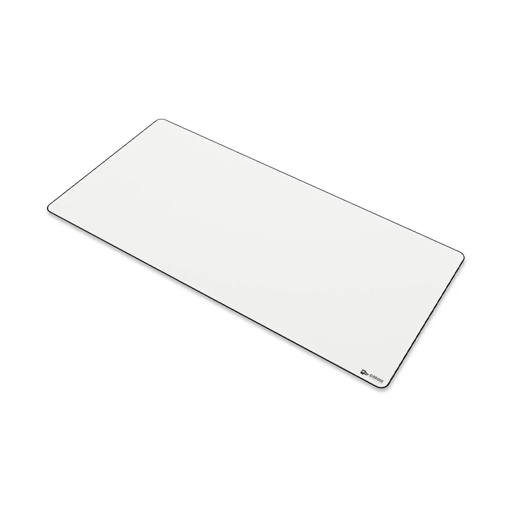 Glorious XXL Extended Gaming Mouse Mat/Pad - Large, Wide, Stitched Edges, 90cmx45cm - White