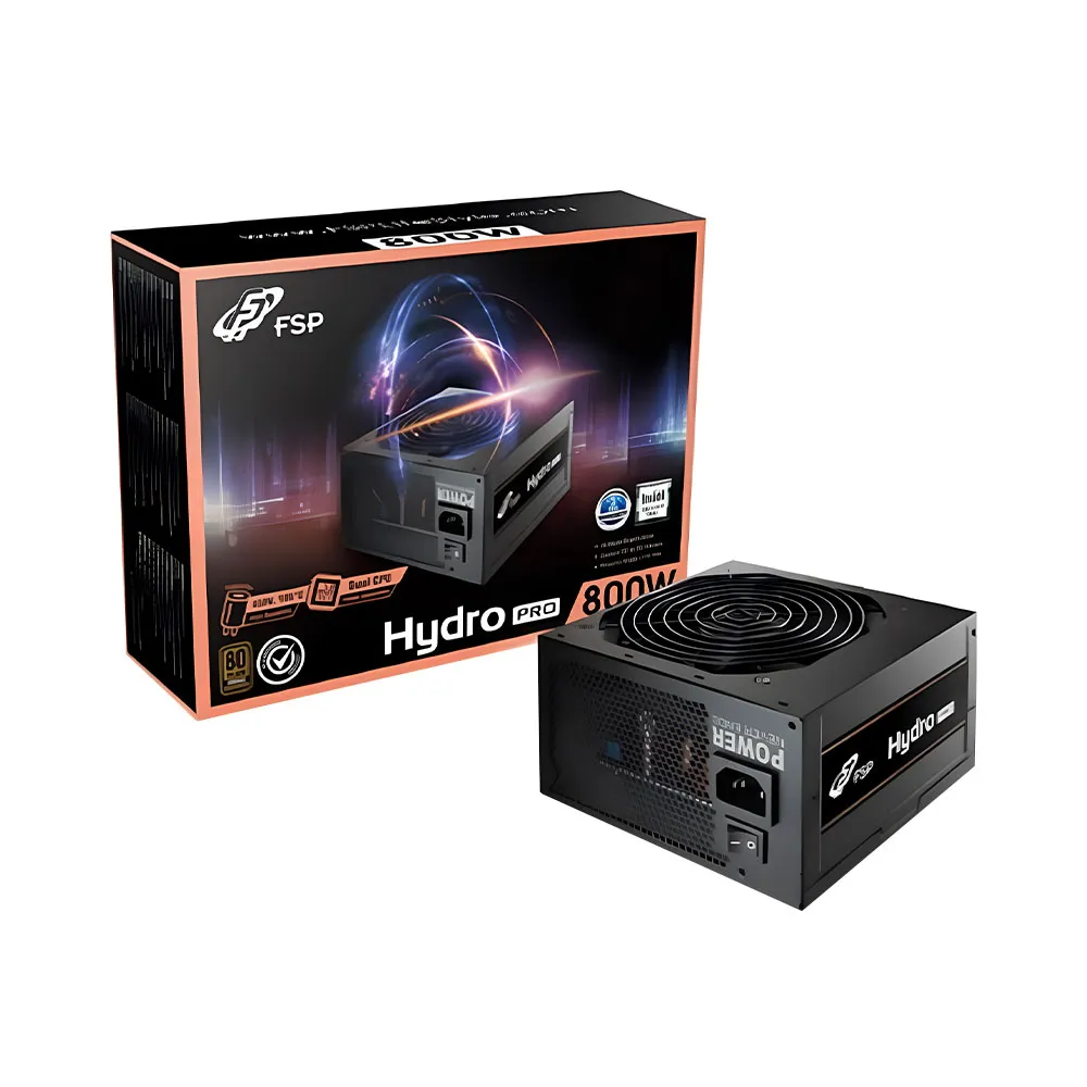 FSP Hydro pro 800W Atx 3.1 Bronze+ Dual Cpu Power